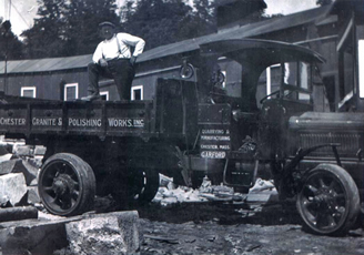 chester granite historical stone quarry truck